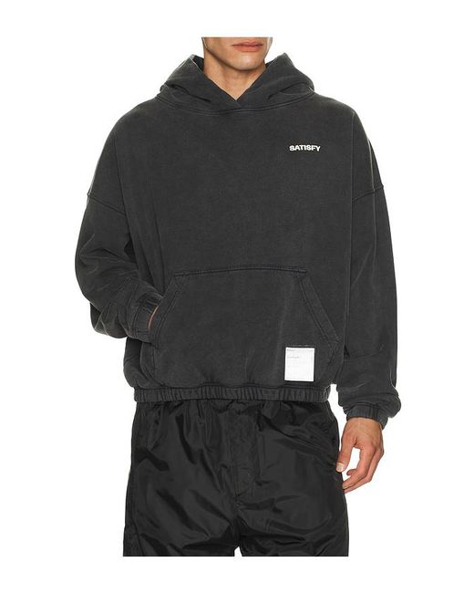 Satisfy Black Softcell Hoodie for men