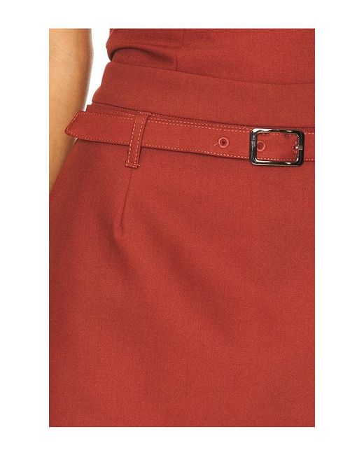Line & Dot Orange Belmont Skort