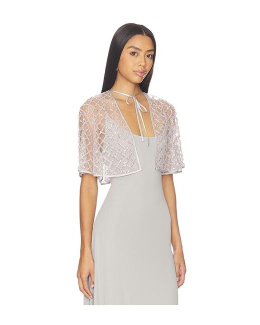 Fleur du Mal White Embellished Cape