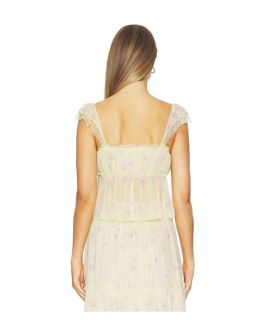 LoveShackFancy Natural Siena Top