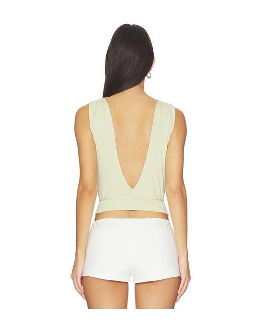 geel White Portia Top