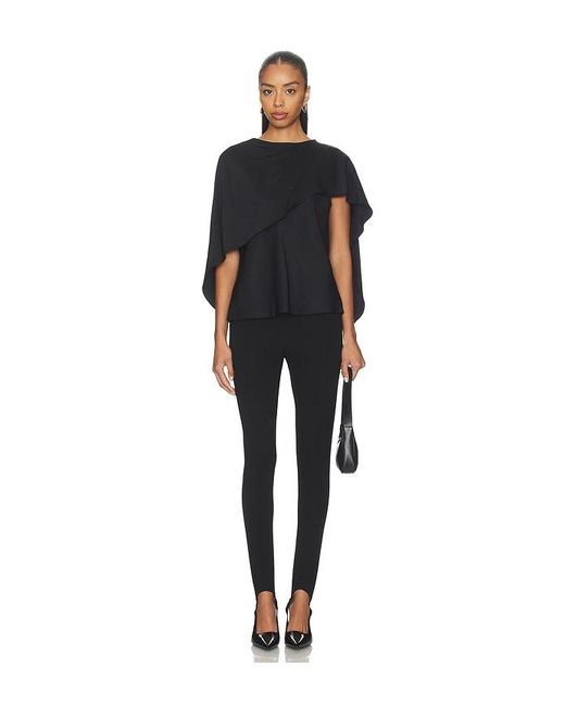 Jonathan Simkhai Black Eliora Cape Top