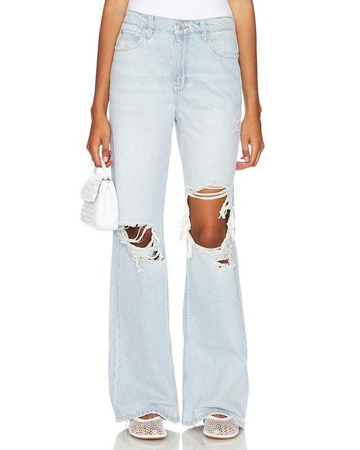 Free People Blue X We The Free Tinsley Baggy High Rise