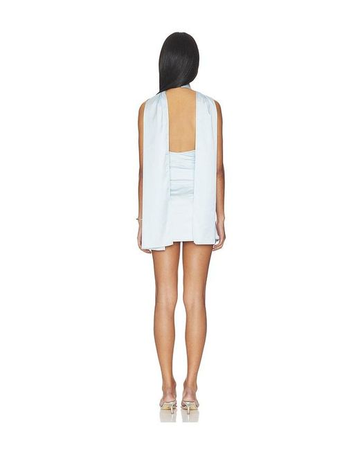 MORE TO COME Blue Demetria Mini Dress