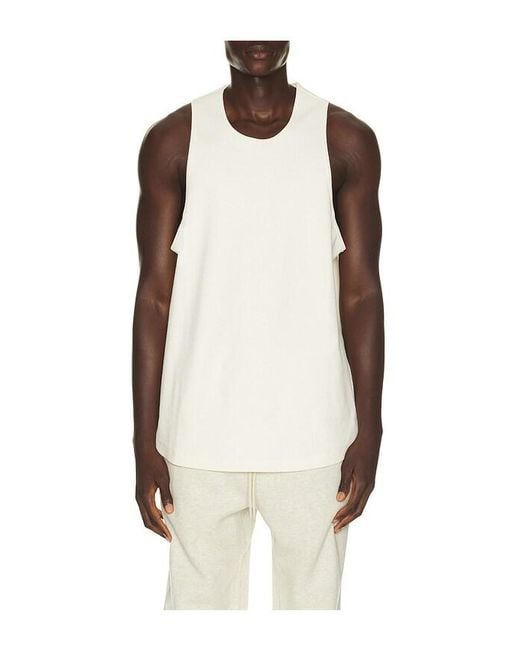 Fear Of God Natural Ribbed Essential Tank for men
