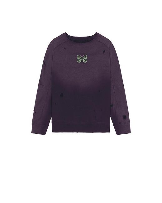 Needles Blue Deconstructed Sweatshirt for men