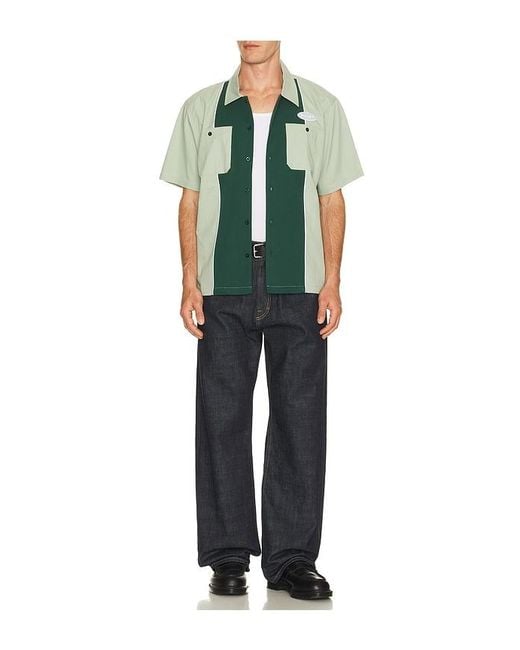 Huf Green Urethane Work Shirt for men
