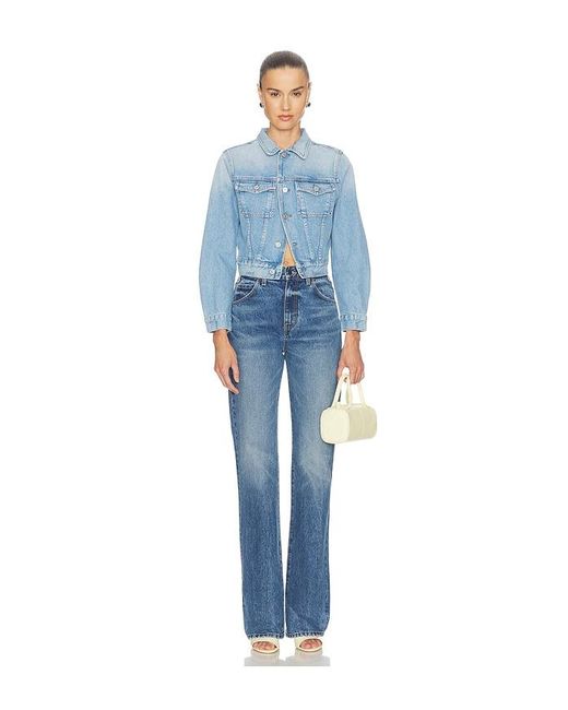 Citizens of Humanity Blue Charisse Shrunken Jacket