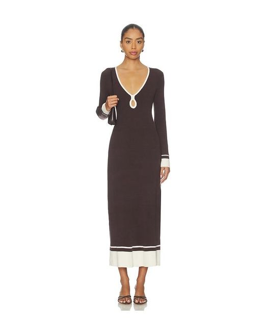 Onia Multicolor Linen Tencel Maxi Dress