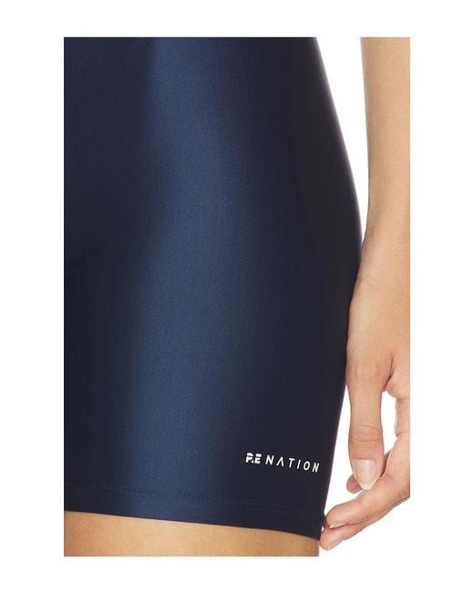 P.E Nation Blue Fairmont 5 Inch Bike Short