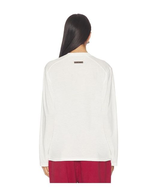 Fear Of God White Classic Fit Long Sleeve Tee