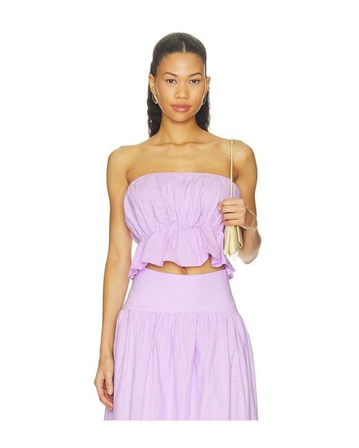 SNDY'S Purple X Revolve Nesa Strapless Top