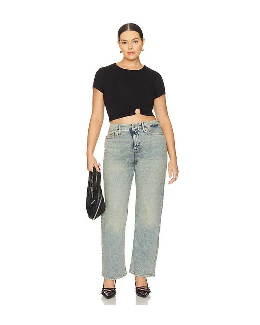 GOOD AMERICAN Blue Good 90's Petite Jeans