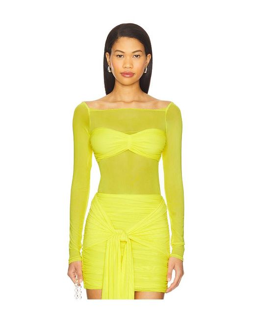 AFRM Yellow Eagan Top
