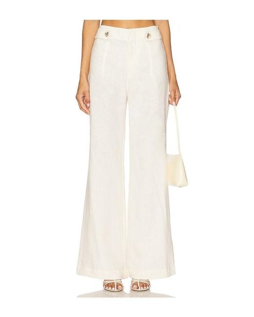 Hevron White Carlin Pant