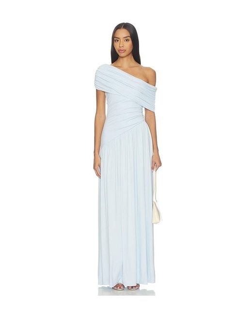 Seven Wonders White Malani One Shoulder Maxi Dress