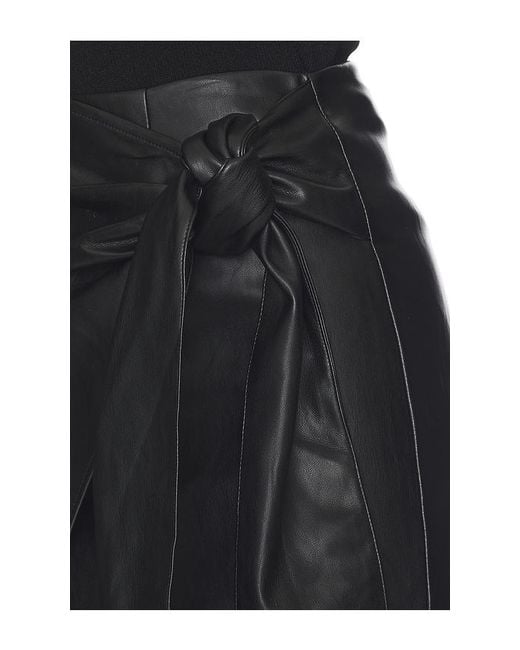 ALL THE WAYS Black Kassidy Faux Leather Skirt