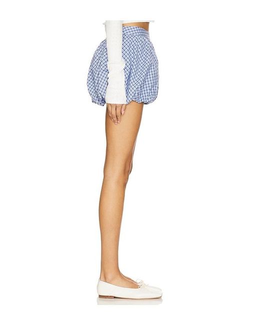Lovers + Friends Blue Brynn Mini Skirt