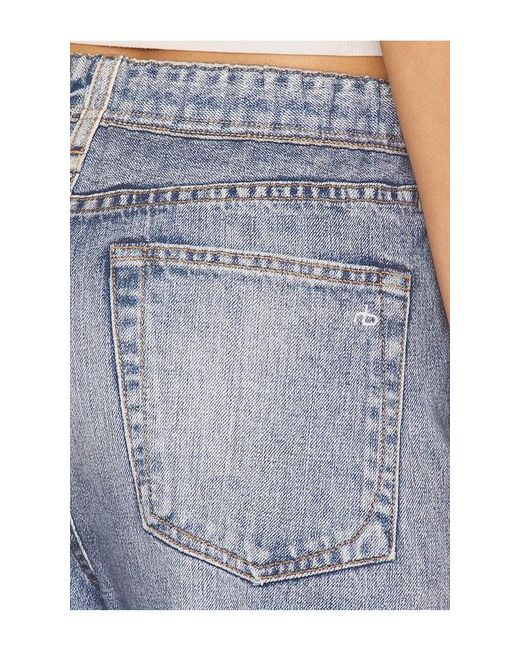 Rag & Bone Blue Rb Miramar Terry Wide Leg Jeans