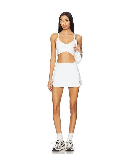 LSPACE White Unmatched Skort