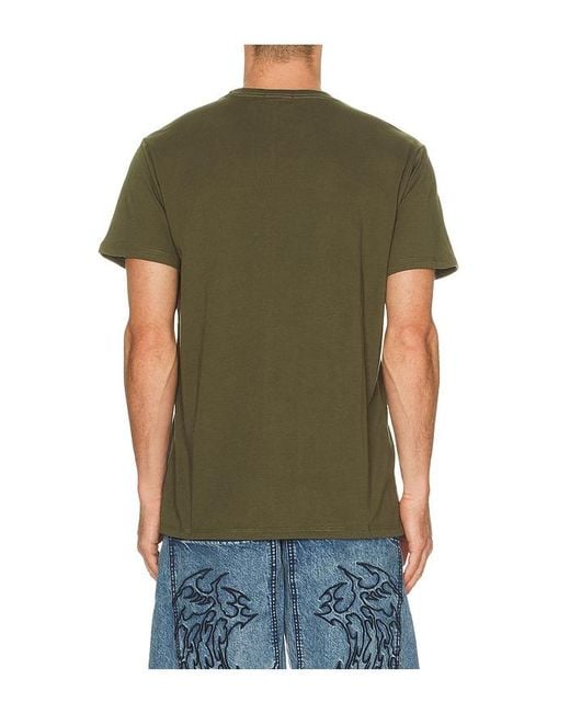Von Dutch Orange Vertical Logo Tee for men
