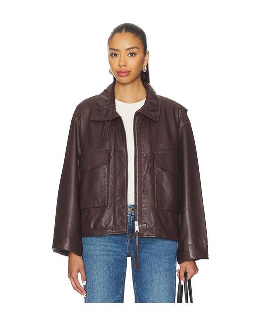 AllSaints Brown Clay Jacket