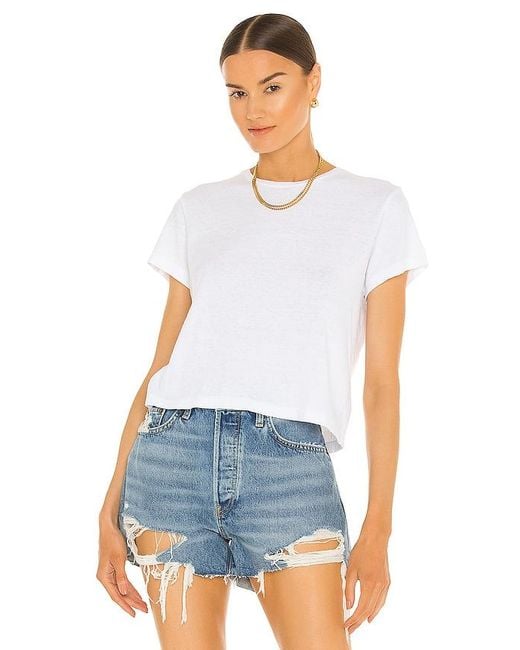 Re/done White X Hanes 1950S Boxy Tee