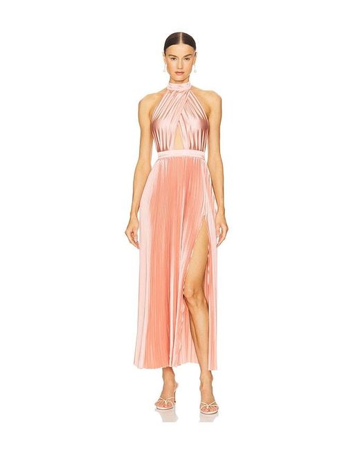 L'idée Pink Renaissance Split Gown