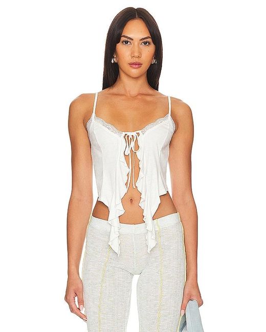 MORE TO COME White Kiesha Cami Top