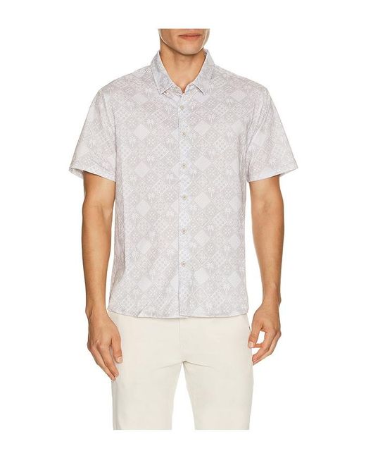 Vintage Summer White Performance Tech Shirt for men
