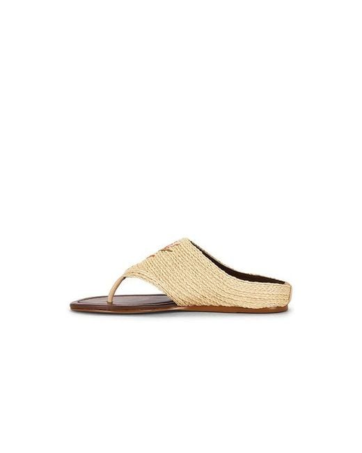 Farm Rio White Raffia Icons Flat Sandal