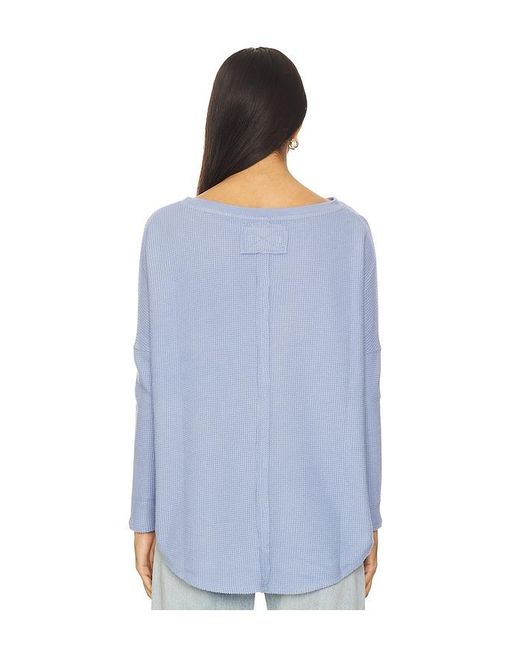 Free People X We The Free Latte Blues Thermal Solid