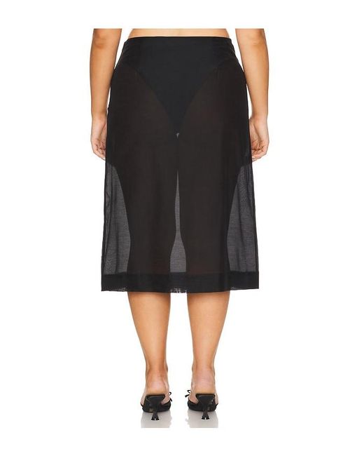 L'academie Black 'Academie Gabin Midi Skirt