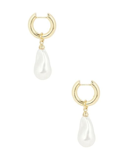 BaubleBar White Teagan Pearl Statement Earrings