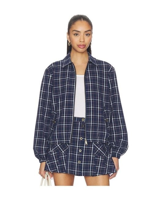 The Upside Blue Valencia Lexi Collared Jacket