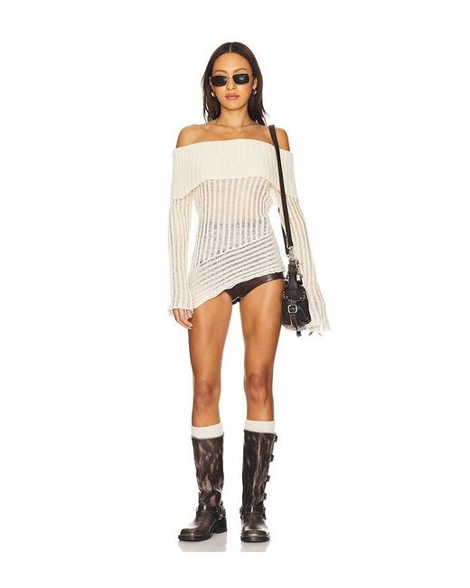 PULL TAWNY en Ivory superdown en coloris White
