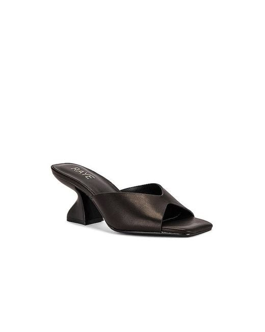 Raye Black Chiffon Heel