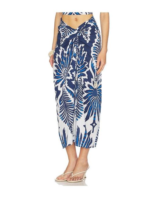 Poupette Blue Uma Long Skirt