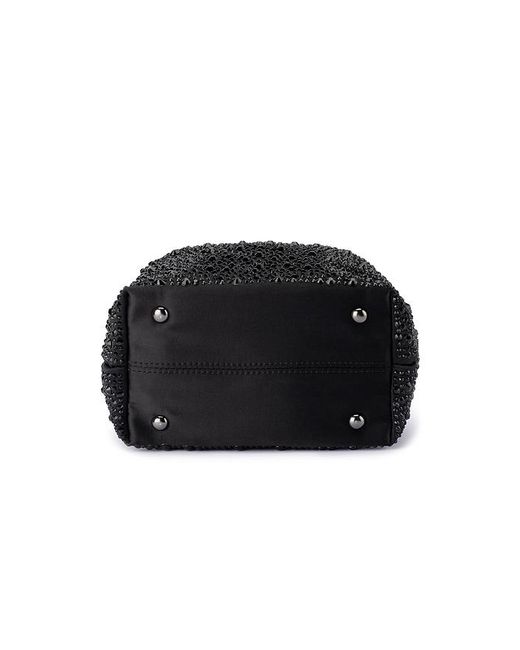 Olga Berg Black Mika Crystal Pouch