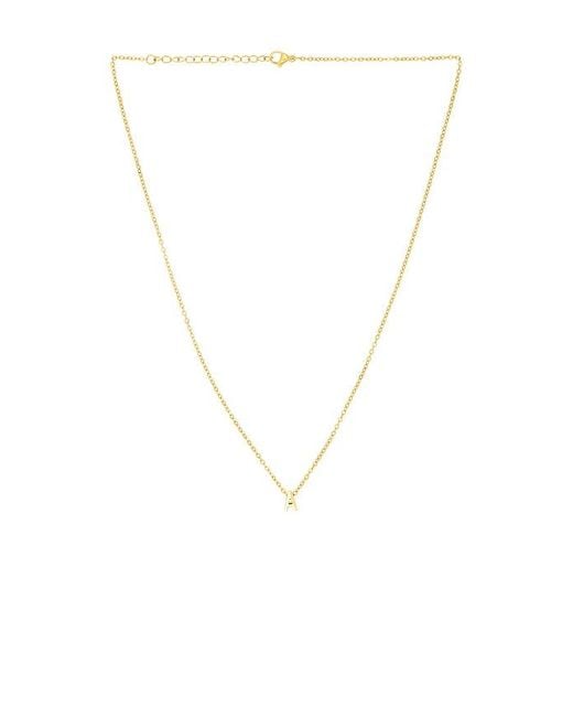 petit moments Metallic Initial Letter Necklace