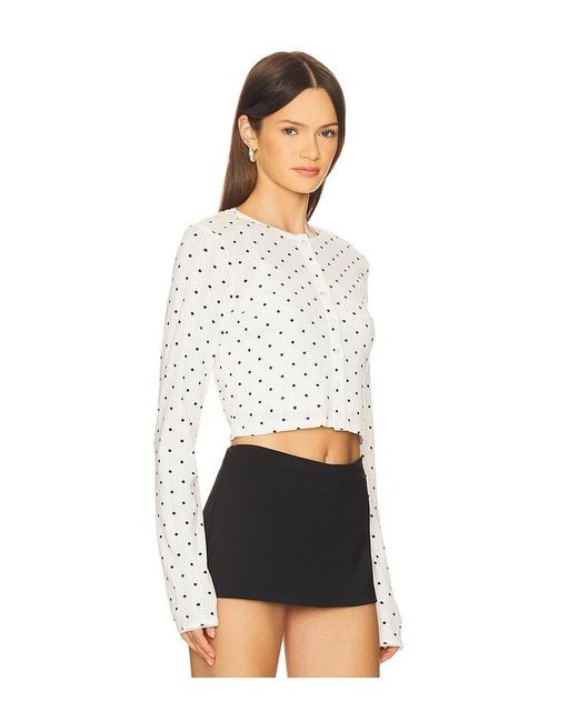 CUUP White Pointelle Cardigan