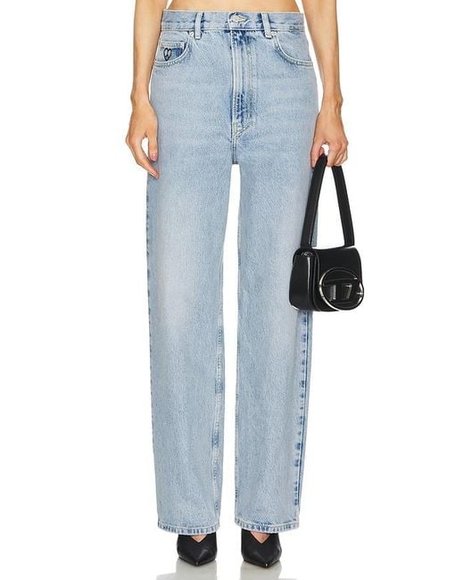 Moschino Blue Straight Leg Trousers