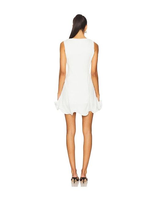 Line & Dot White Celesta Mini Dress
