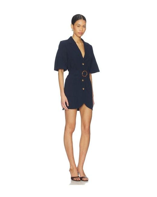 Amanda Uprichard Blue Blake Dress