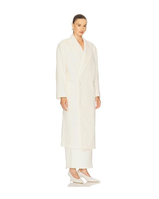 Bardot White Classic Oversized Coat