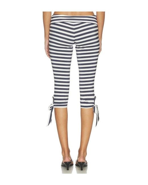 Caroline Constas Blue Bailey Capri Pants