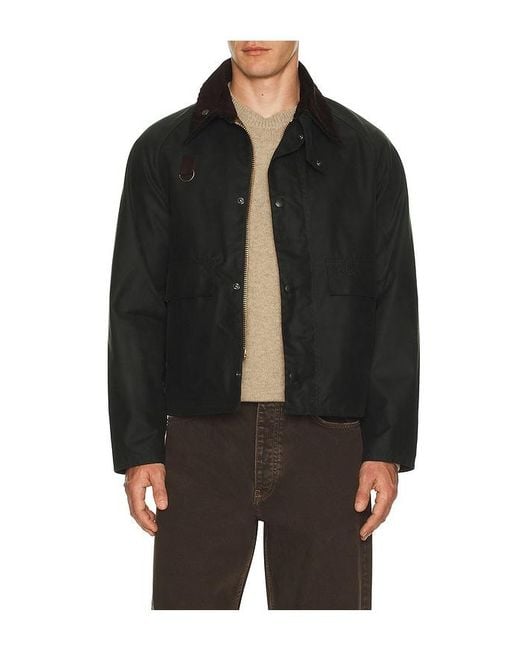 Barbour Black Spey Wax Jacket for men