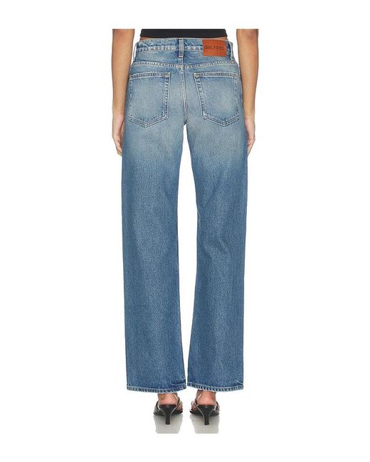 GRLFRND Blue Graham Low Rise Straight