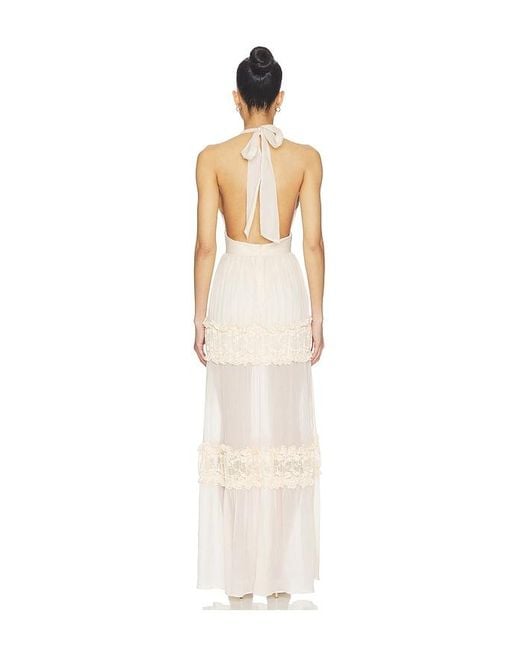 MORE TO COME White Solara Halter Gown