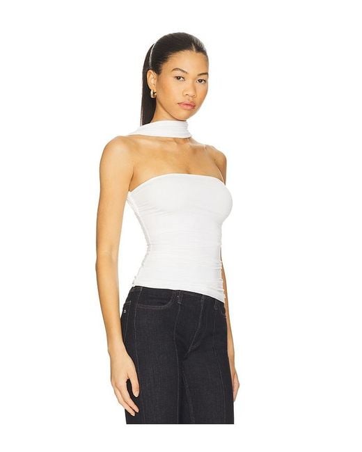 Bec & Bridge Blue Vida Ruched Top
